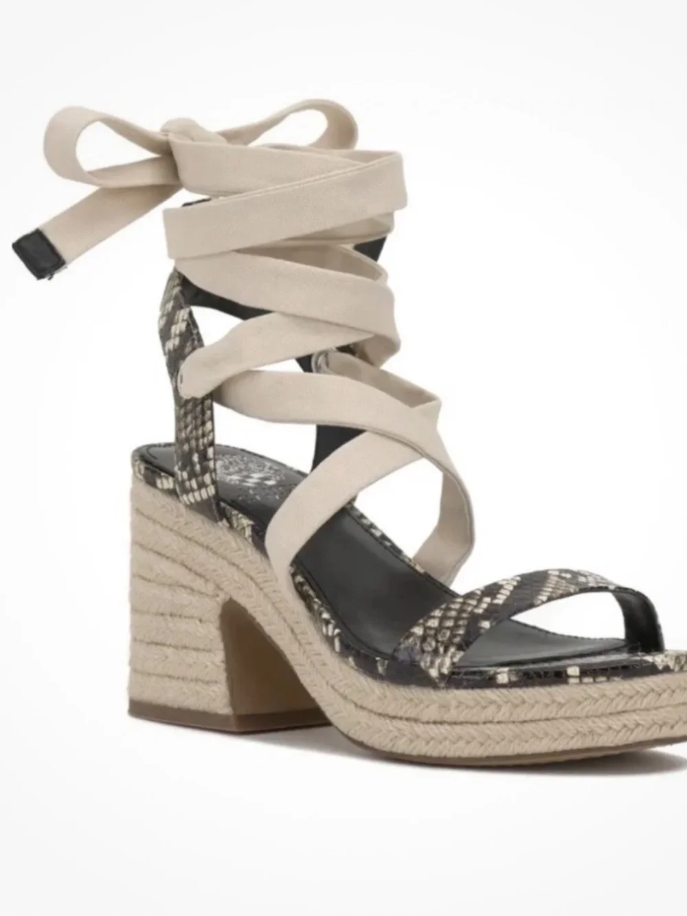Vince Camuto Roreka Wraparound Tie Espadrille Sandal Size 7.5
